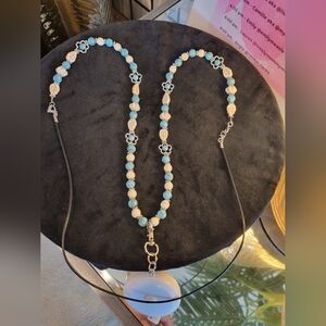 Tape Measure Lanyard Handcrafted Beaded Boho Necklace By Beadbrain.net Geat Gift